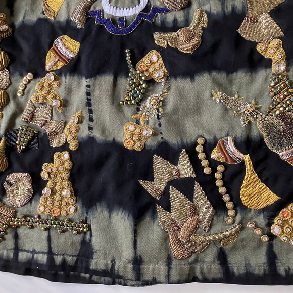 INCREDIBLE! Libertine Embellished Dyed Field Jacket 2017 Collection Unisex - Picture 8 of 11